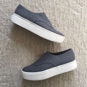 Vince warner flannel platform sneaker